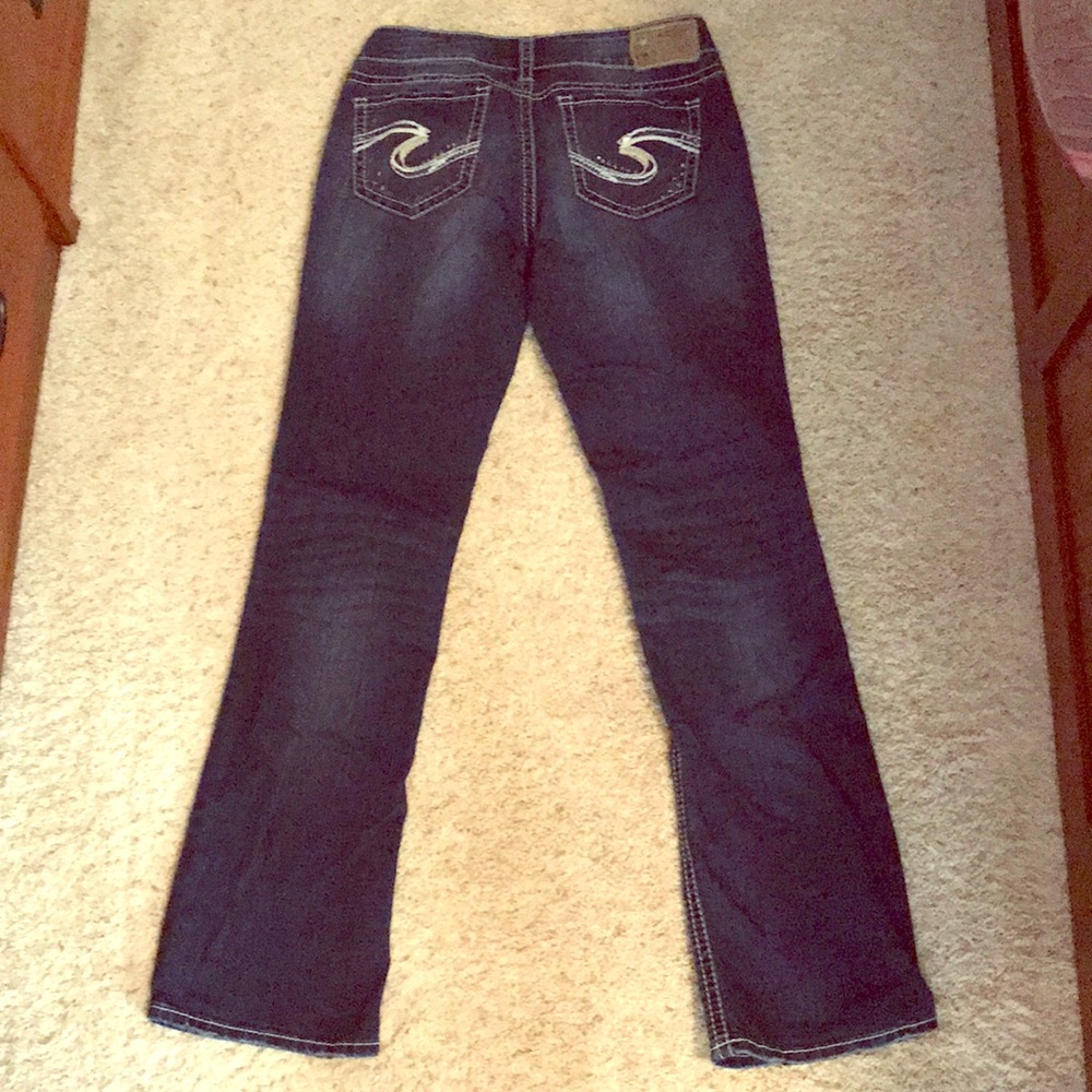 Silver Suki Mid slim boot cut